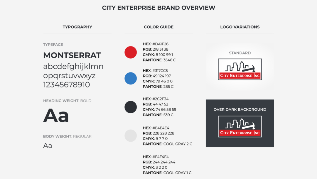 City Enterprise Brand Book