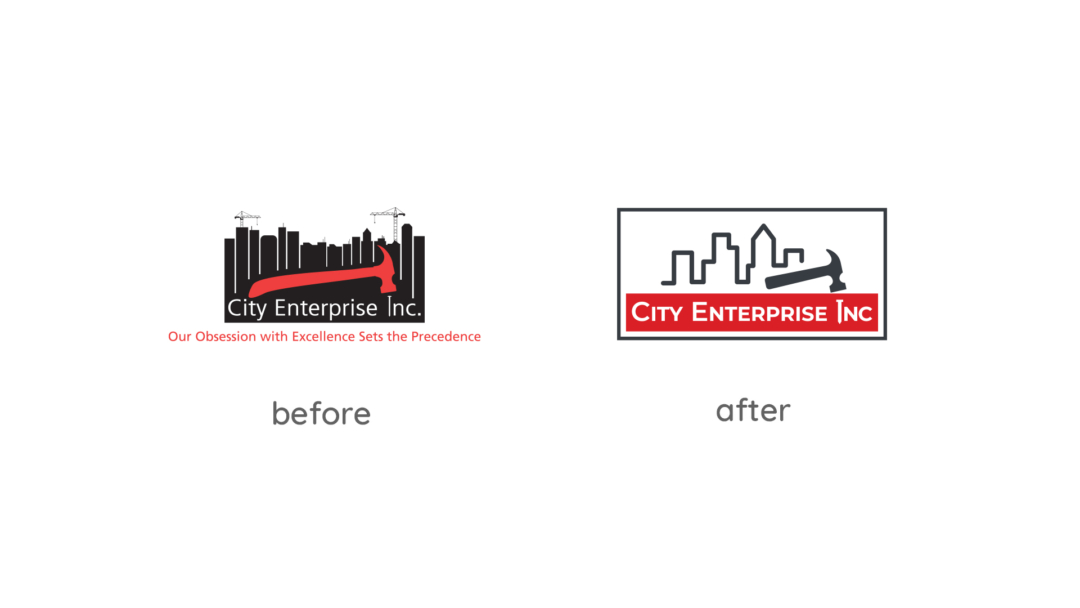 City Enterprise logo comparison slider