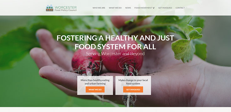 2016 W3 Award for Worcester Food Policy Council Website