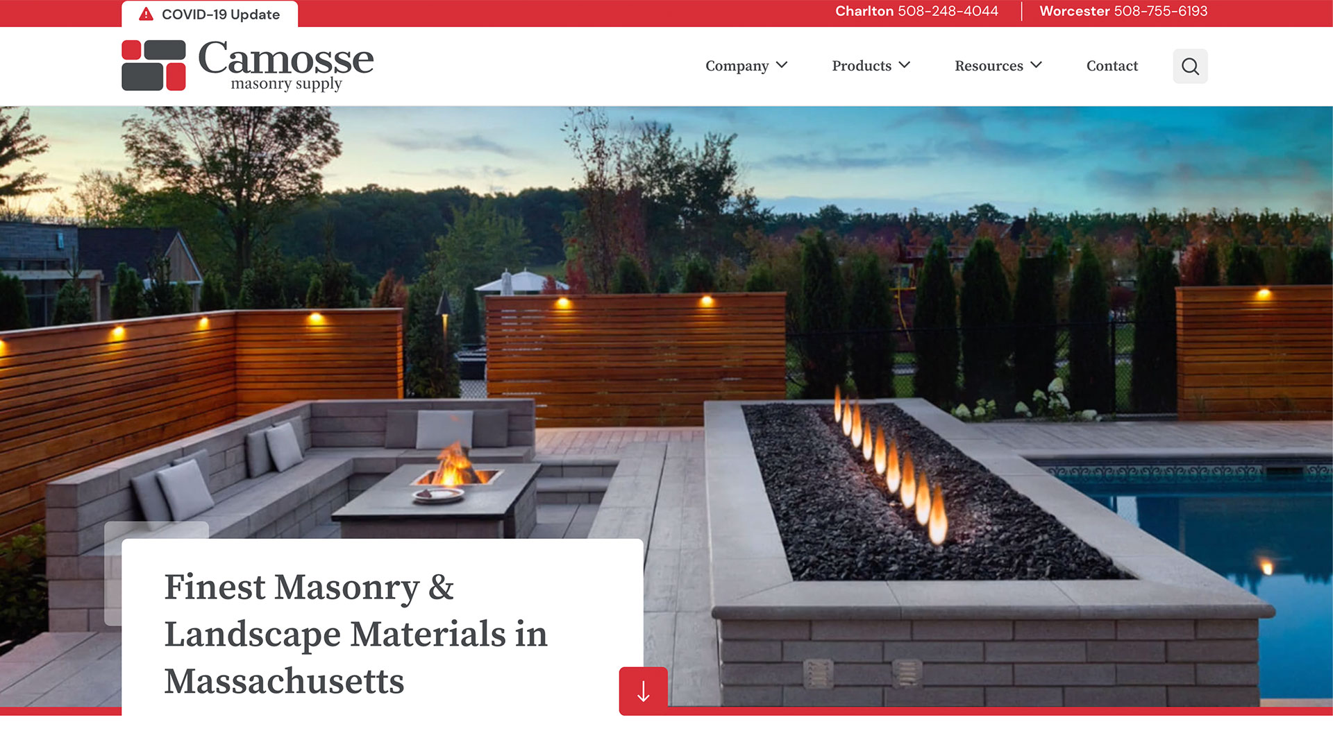 Camosse website design 1