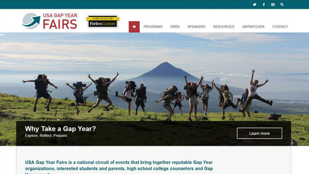 Website Design USA GapYearFair