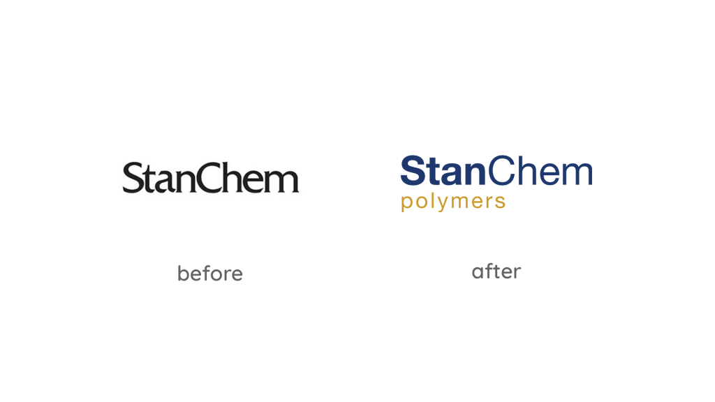StanChem Logo before and after