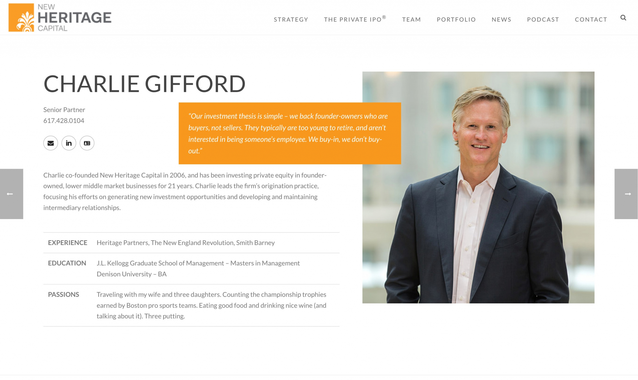 Private Equity Website Design Pagano Media