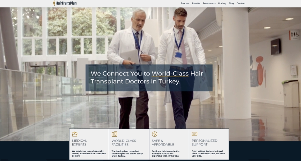 medical tourism web design by pagano media