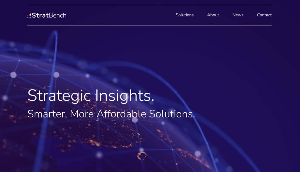Financial Consulting Firm Web Design StratBench